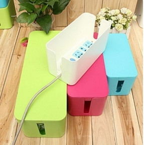 Plug Socket Anti-dust Safety Storage Box Cable Wire Cord Organizer