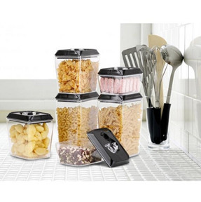 6 Piece Rectangular Storage Pantry Set