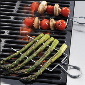 Double Raft Stainless-Steel Grill Skewers